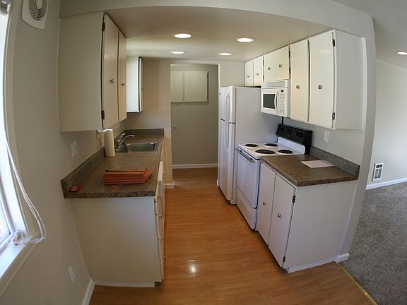 Kitchen with new fridge