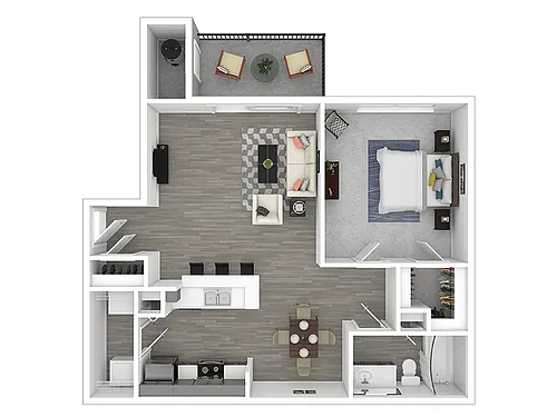 Floor plan 1x1a
