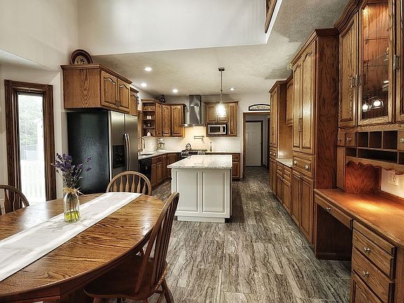 Breakfast nook and kitchen.