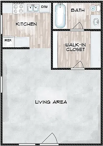 Floor plan Gold Studio SS