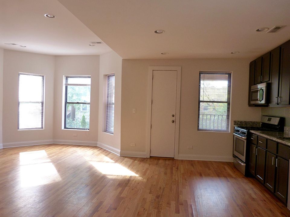 Spacious Open Living Room and Kitchen
