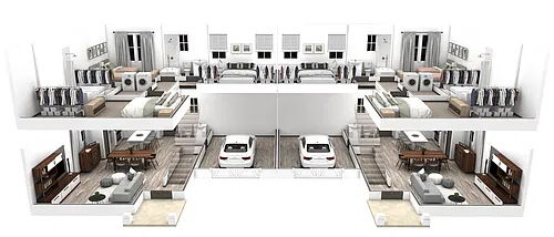 Floor plan 3BR Vista