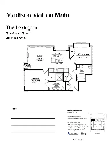 Floor plan The Lexington Luxury