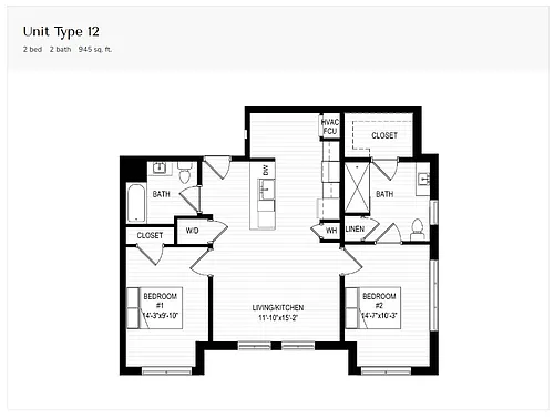 Floor plan Unit Type 12