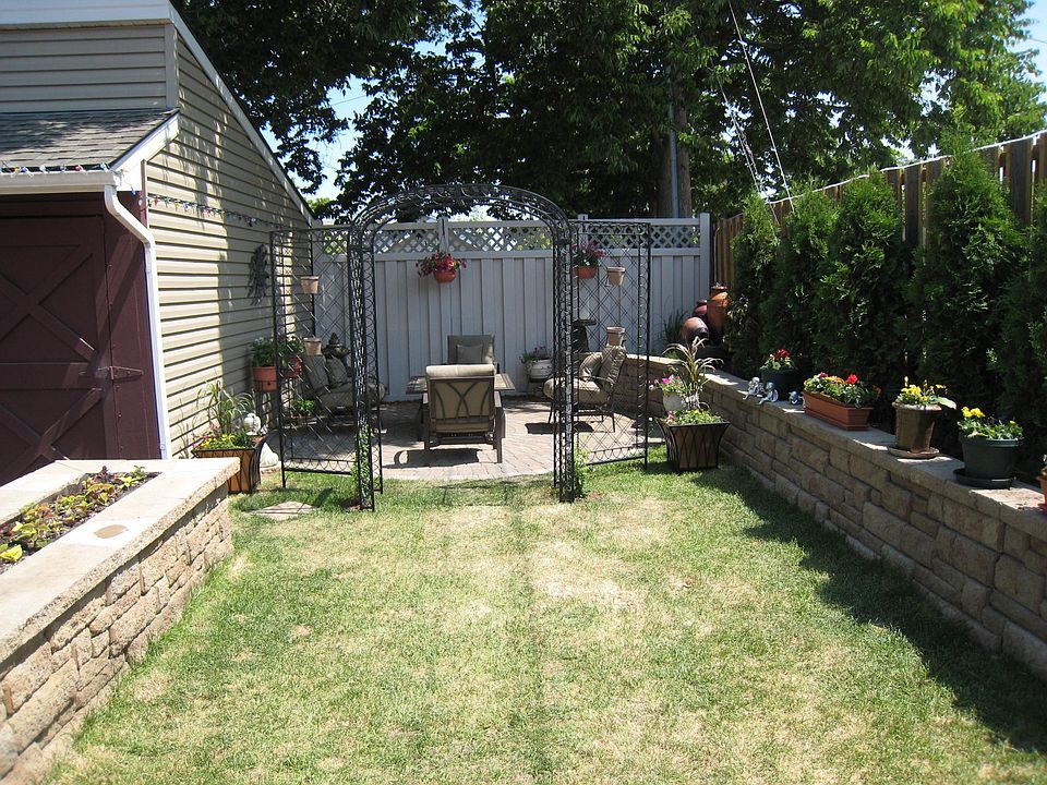 Back Yard with one of two rear patios.