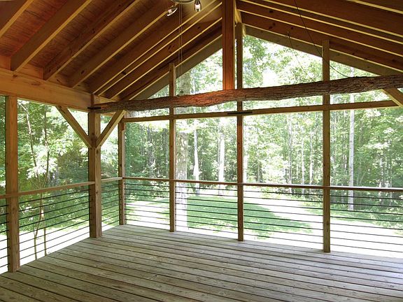 Back porch located just off the kitchen