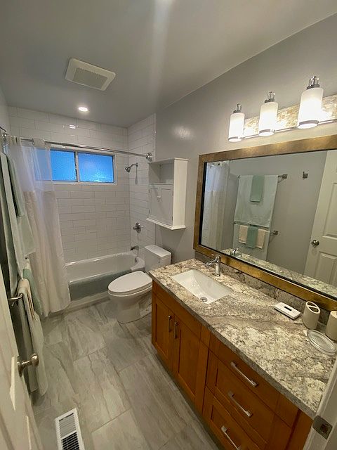 Notice, tile floors and Toto Toilet