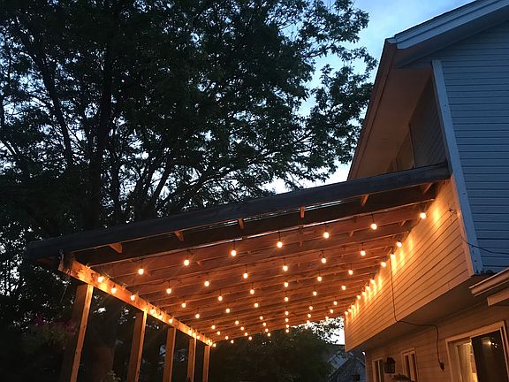 Lovely deck lighting