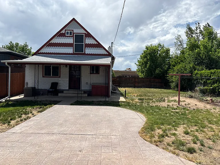 Back patio and large backyard