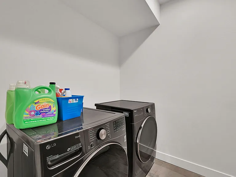 Laundry room with LG appliances