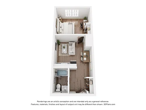 Floor plan One Bedroom