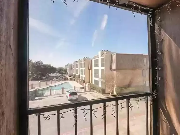 view from the bedroom balcony