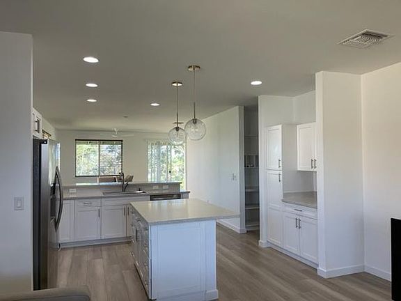Kitchen and rear living room