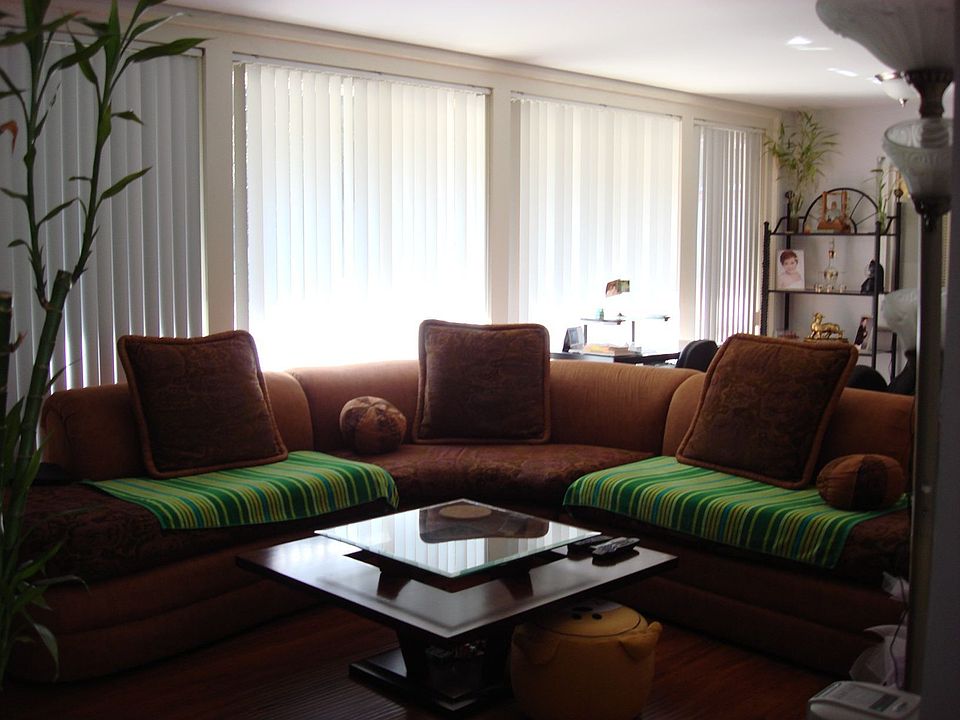 Living room with newer hardwood floors