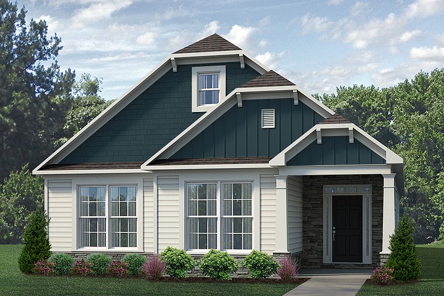 692 Wendell Falls Exterior Rendering. Images of the home are for illustrative purposes only and sho
