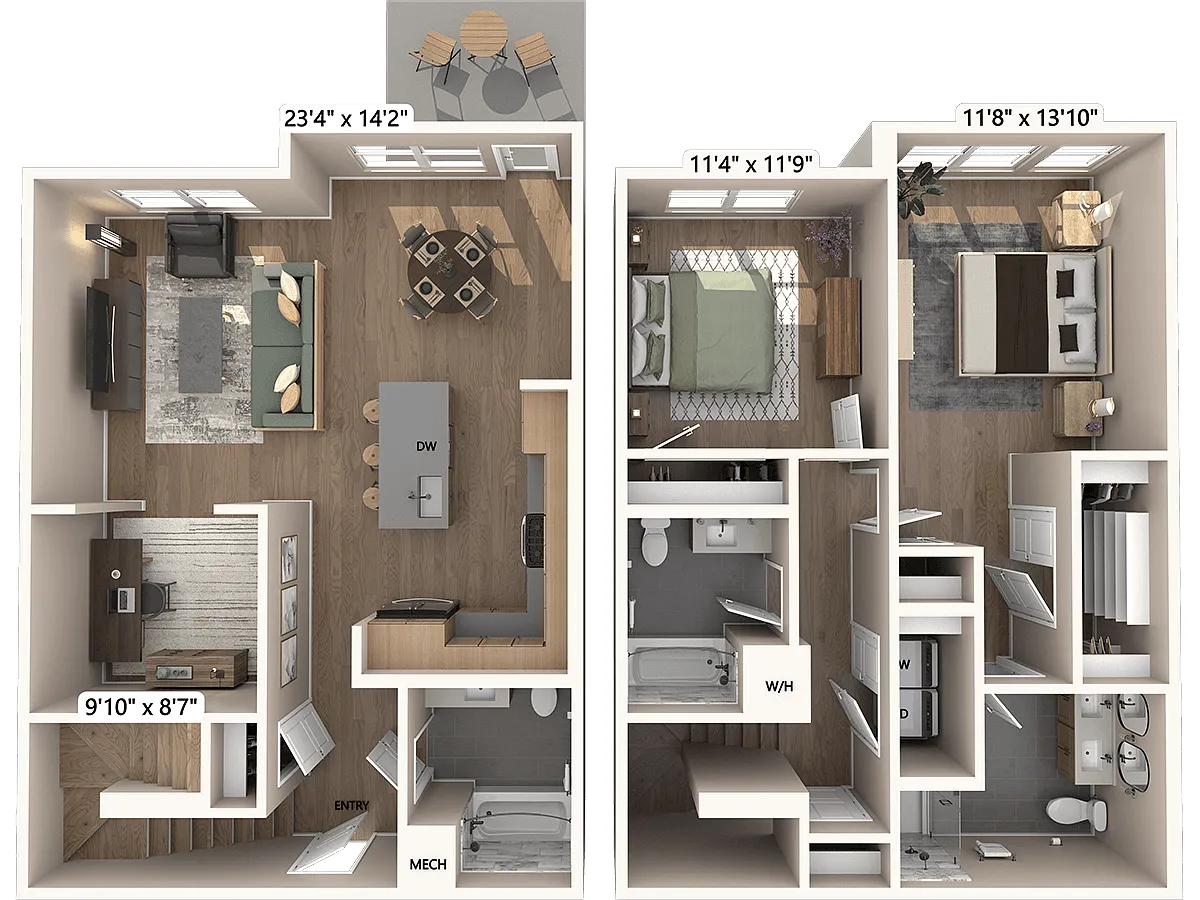 Floor plan B8-D-Signature