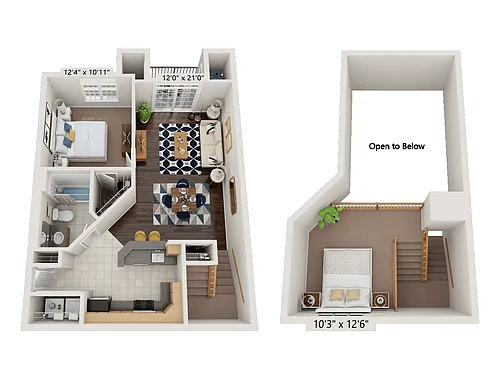 Floor plan Arlington Loft