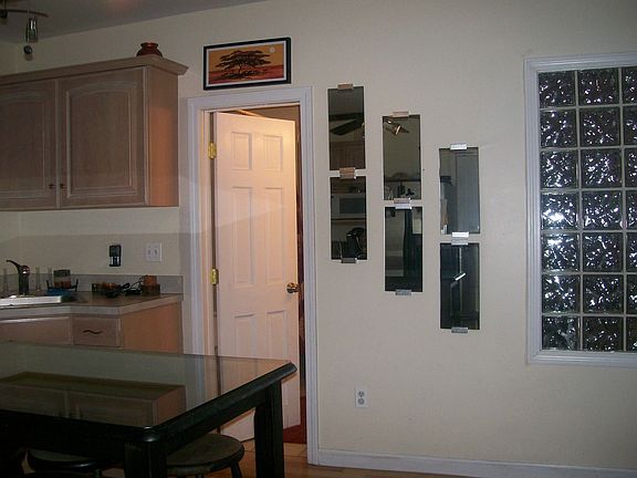 in the kitchen, batrhoom door