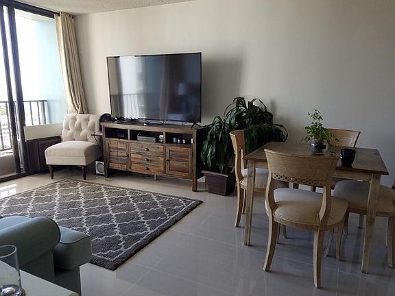 Marble like title flooring through out the entire apartment