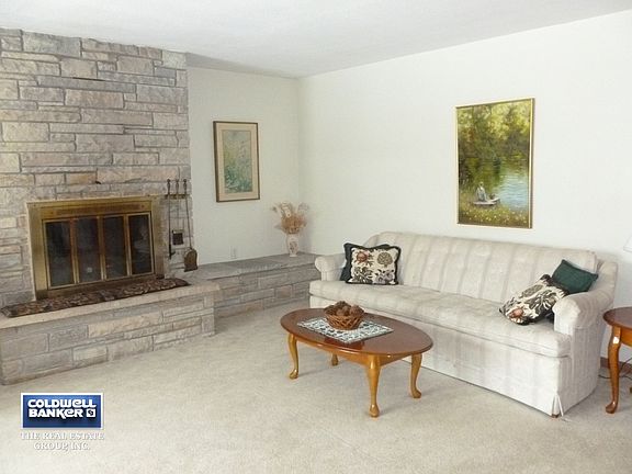 & cozy wood burning fireplace!