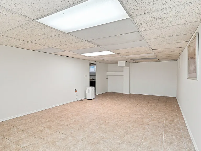 spacious finished basement