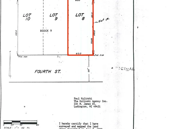 LOT 8 W 4th St, Scottville, MI 49454