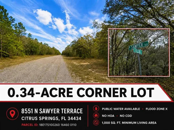 8551 N SAWYER TERRACE LOT 11, CITRUS SPRINGS, FL 34434