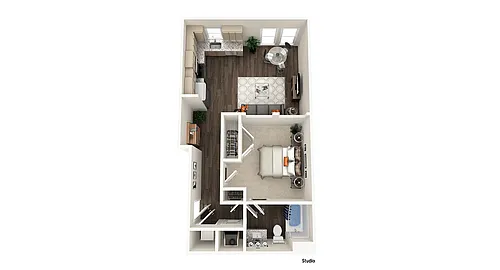 Floor plan Studio