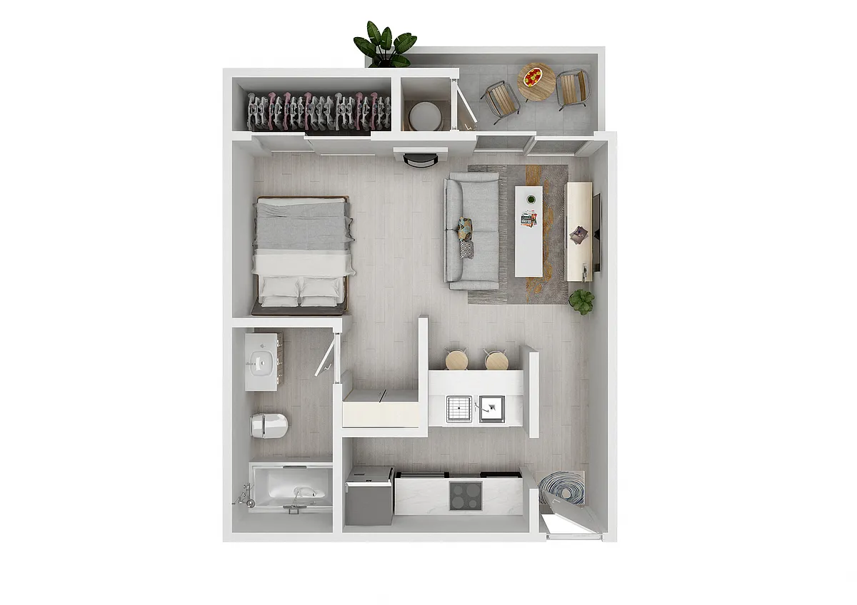 Floor plan Studio D