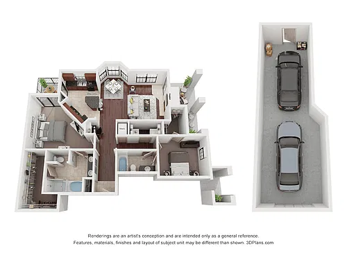 Floor plan B5 - Attached Garage