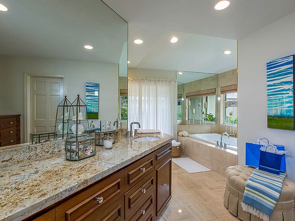 Her master bathroom