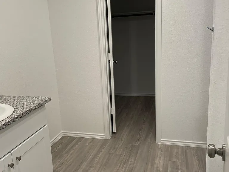 Master bathroom and master closet