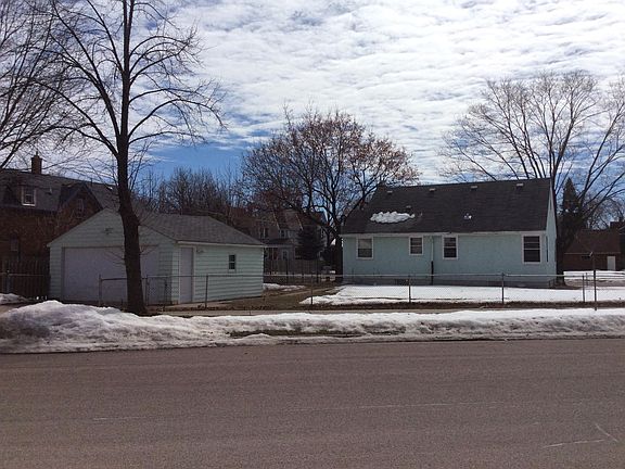 House Rear and Garage - Wintertime