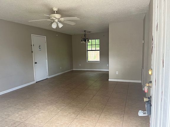 Living room and dining room
