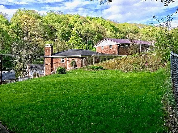 View of backyard from house