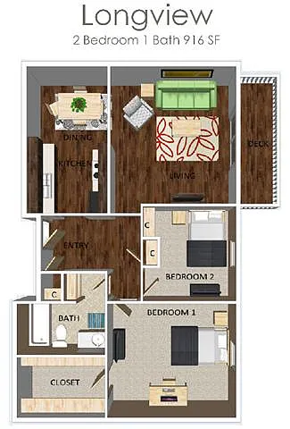 Floor plan Longview