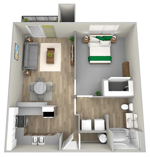 Floor plan One Bedroom