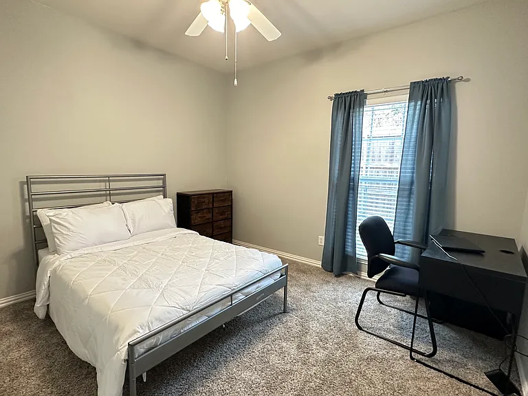 Fully furnished Bedroom 1(1st floor) with very large attached closest