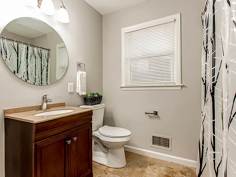 Upstairs shared bath.