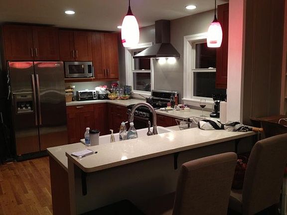 Big kitchen. Gas stove