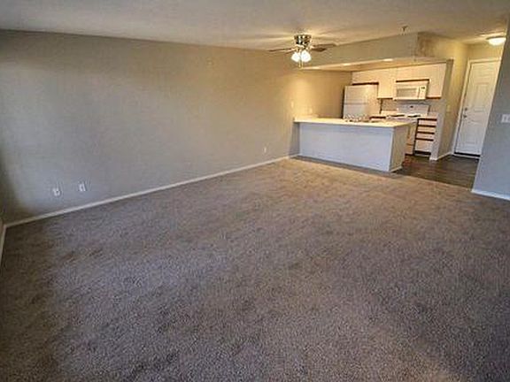 New carpet, fan, lights.