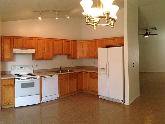 Kitchen open to living room