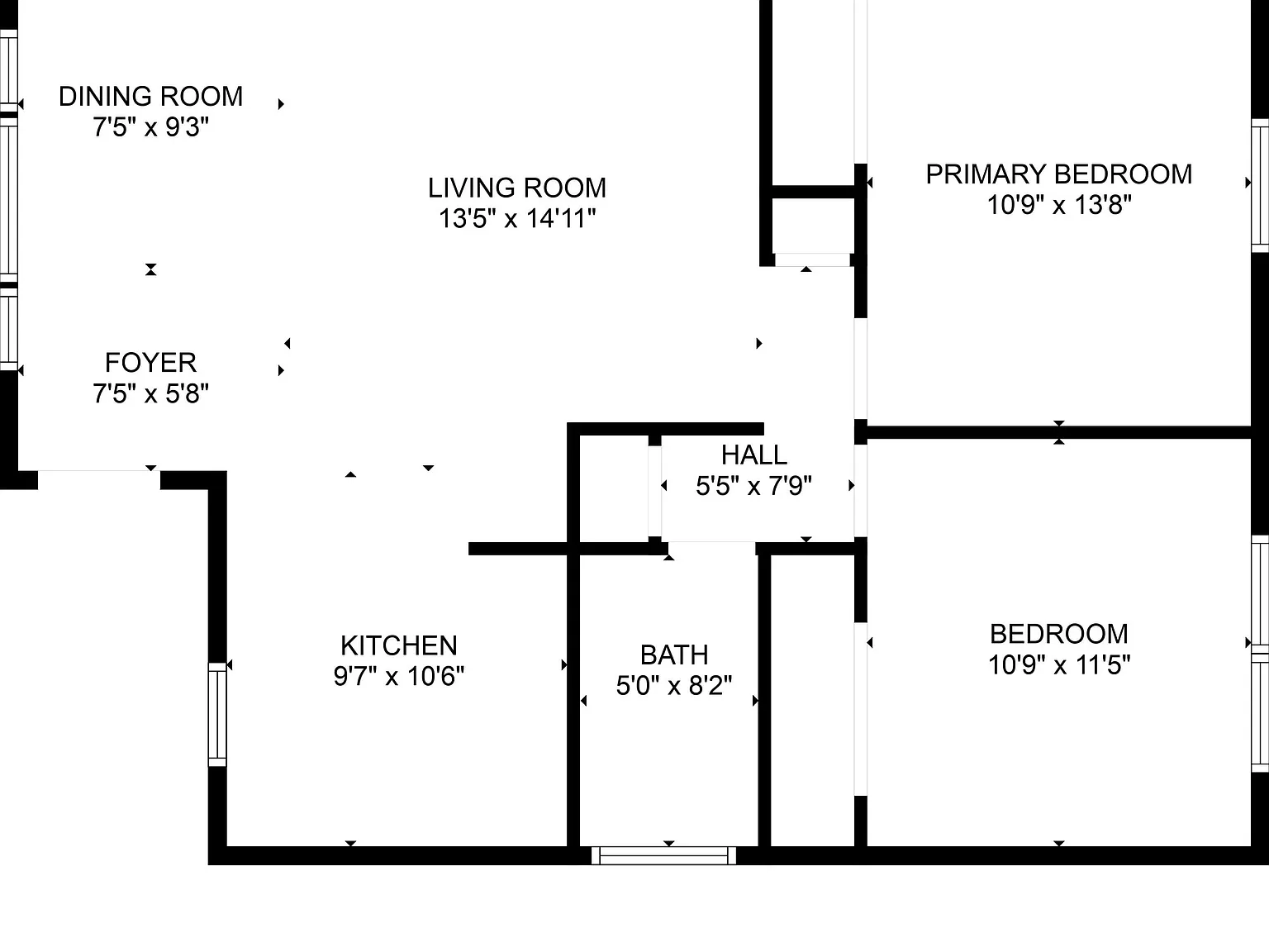 2 bed, 1.0 bath, 837 sqft, $1,800 — Photo 1