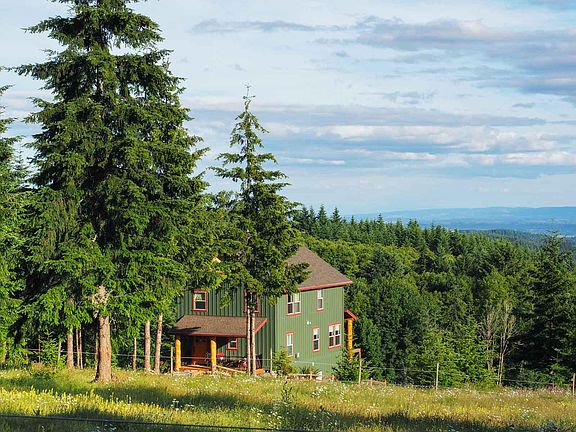 Big sky and city lights view