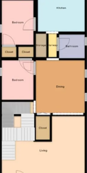 Floor plan for the 2nd floor