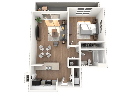 Floor plan 1B10