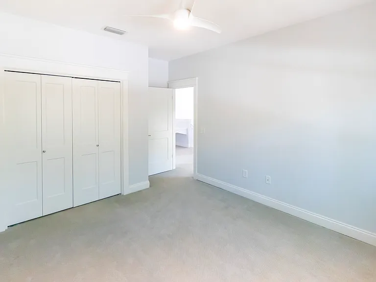 Bedroom #3 leading has a large closet.