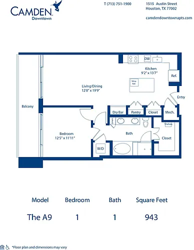 Floor plan The A9