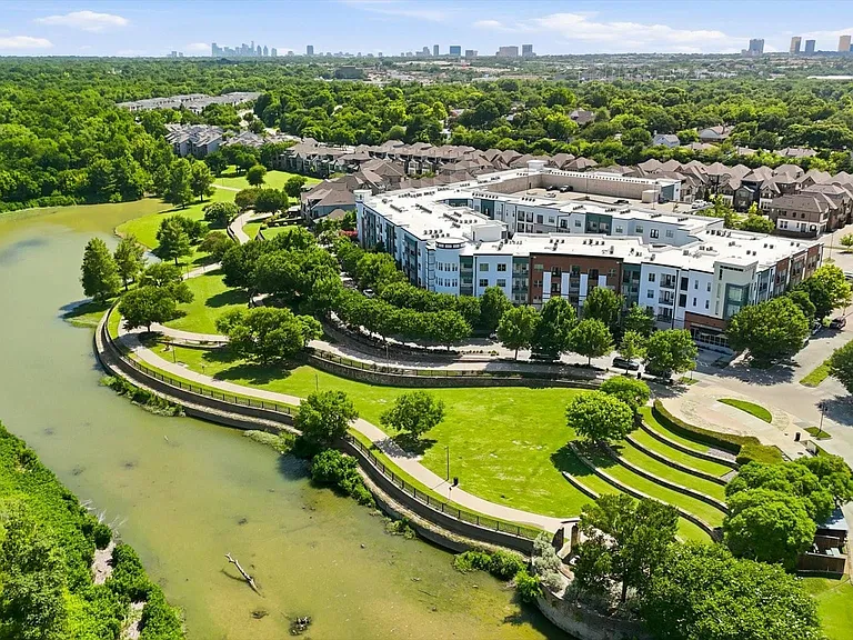 Just a block away from tree-lined scenic walking path and bike trails