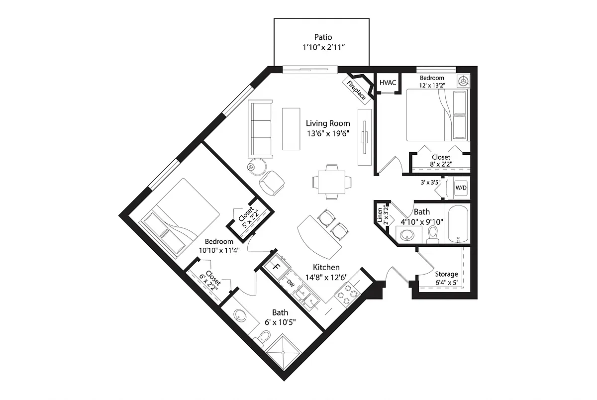 Floor plan B3R